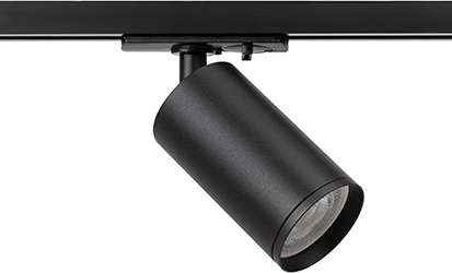 светильник трековый 1-фазный поворотный TR39-GU10 "Эра" черный - внешний вид