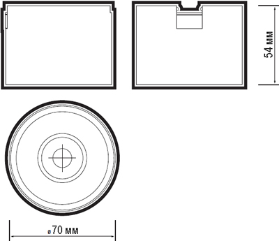 трековый led светильник Jazzway MTR16 3208 - размеры
