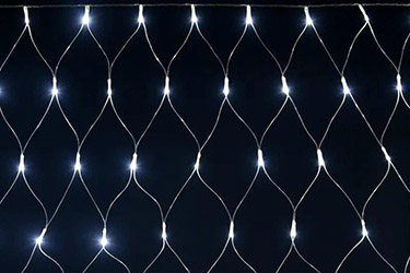 led гирлянда-сеть IEK LGDB410-2-160-L1-T-S-44 - включенная