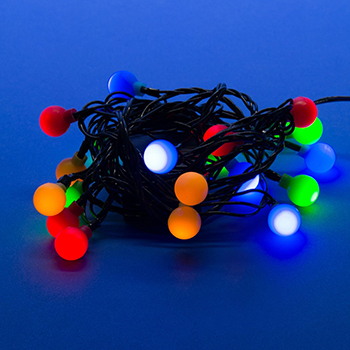 led гирлянда Uniel ULD-S0280-020/DGA Multi IP20 Colorballs - включенная