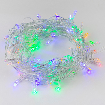 led гирлянда Uniel ULD-S1000-100/DTA Multi IP20 - включенная
