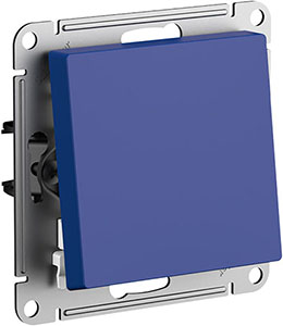 переключатель 1-клавишный перекрестный Systeme Electric AtlasDesign, аквамарин - внешний вид