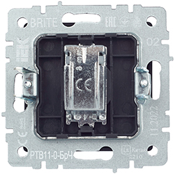 розетка ТВ оконечная IEK РТВ11-0-БрЧ Brite - вид с тыльной стороны