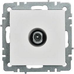 розетка ТВ проходная IEK РТВ10-0-БрБ Brite - внешний вид