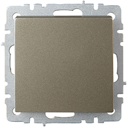 выключатель 1-клавишный IEK ВС10-1-0-БрШ Brite - внешний вид