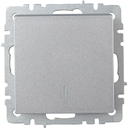 выключатель 1-клавишный проходной IEK ВС10-1-7-БрА Brite - внешний вид