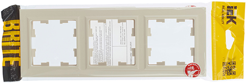 рамка 3-постовая IEK РУ-3-БрКр Brite - упаковка