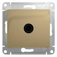 Глосса титан розетка TV оконечная скрытая 1-ая 