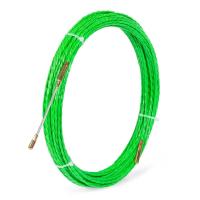 Зонд для протяжки кабеля 15м полиэстер КВТ со сменными наконечниками