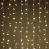 Гирлянда занавес 1,5*1,5м теплый белый 368свд IP20 прозрачный провод (до 8мод)